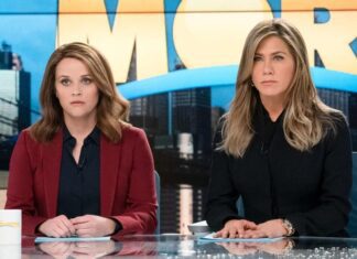 Jennifer Aniston & Reese Witherspoon Returning for Season 4 of “The Morning Show” Jennifer Aniston and Reese Witherspoon in "The Morning Show"