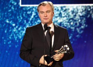“Oppenheimer” Blows Up the 2024 Critics’ Choice Awards With Eight Wins Christopher Nolan accepts the Best Director Award for "Oppenheimer" at the 29th Annual Critics' Choice Awards in January 2024